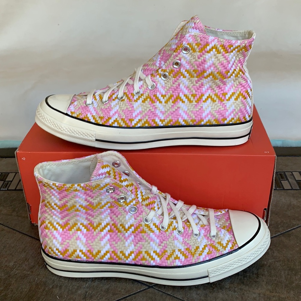 CONVERSE CHUCK 70 HI EGRET/MULTI/BLACK MEN’S - Picture 1 of 16